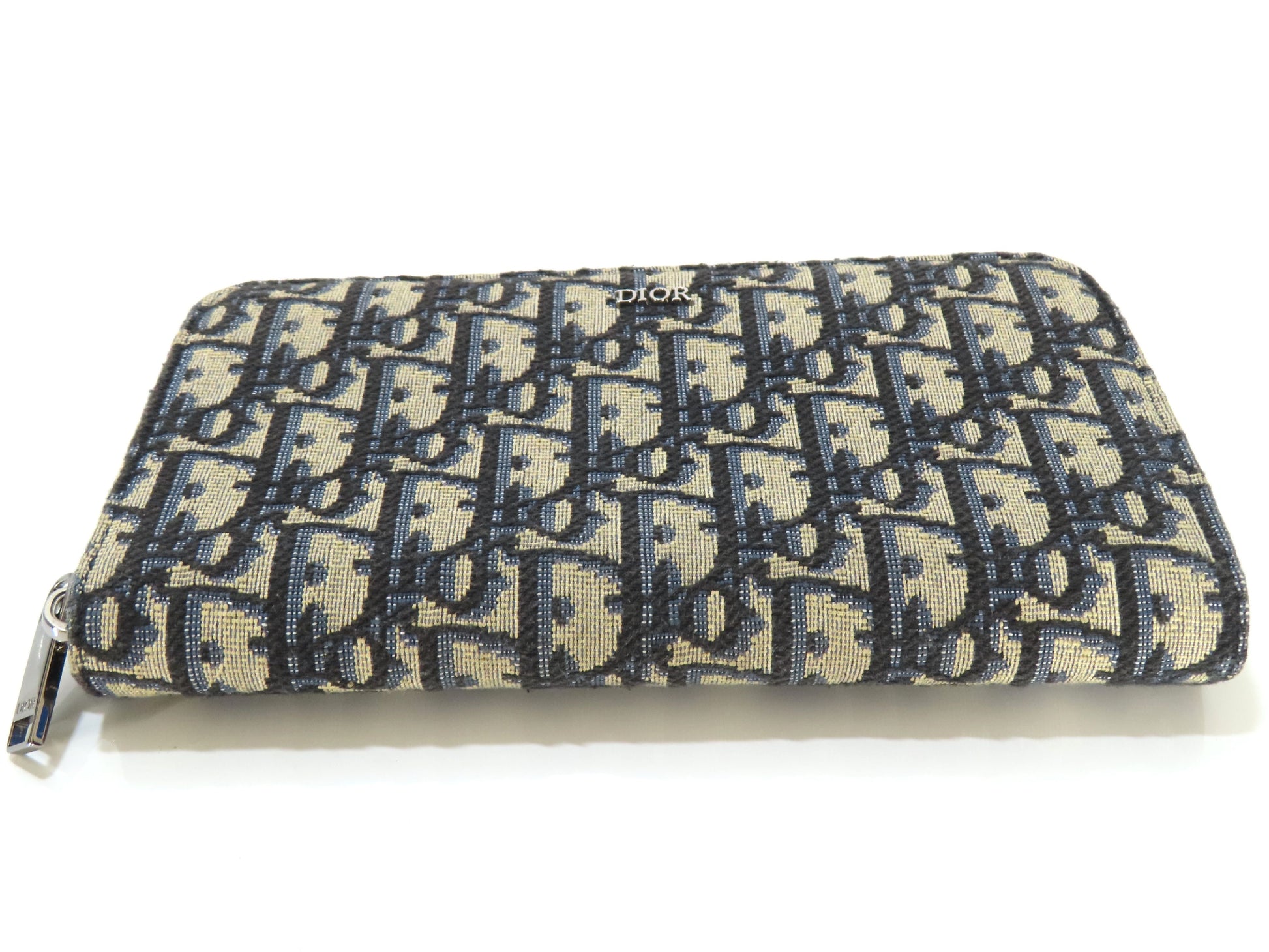 Dior Trotter Oblique Round Zip Long Wallet