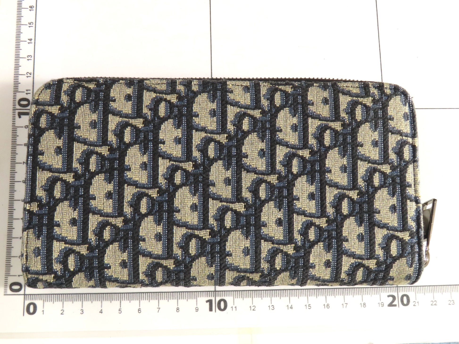 Dior Trotter Oblique Round Zip Long Wallet