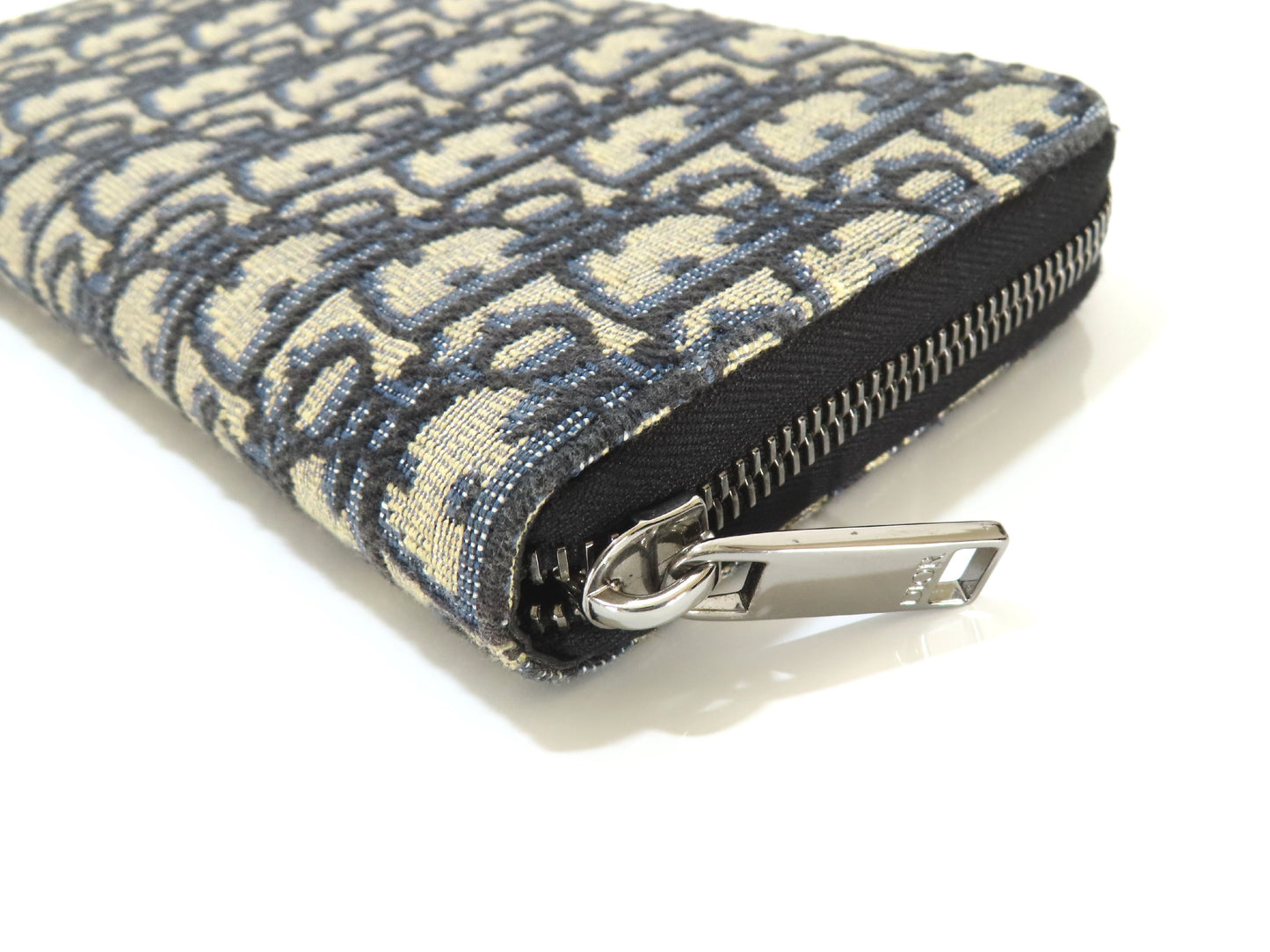 Dior Trotter Oblique Round Zip Long Wallet