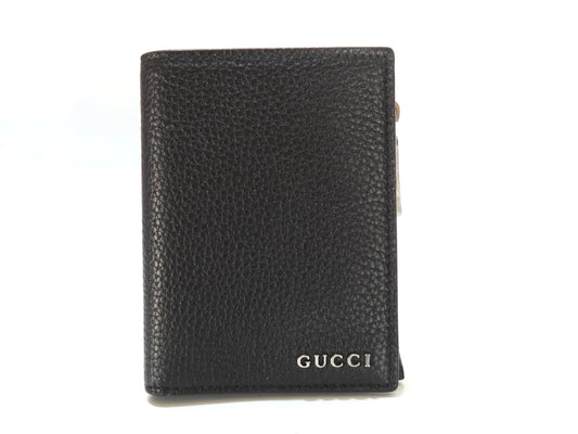 GUCCI 795292 Leather Bifold Wallet Black
