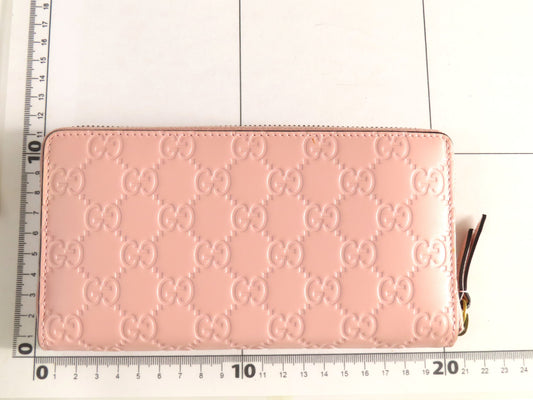 GUCCI Guccissima Cat Motif Round Zipper Long Wallet 548058 Wallet