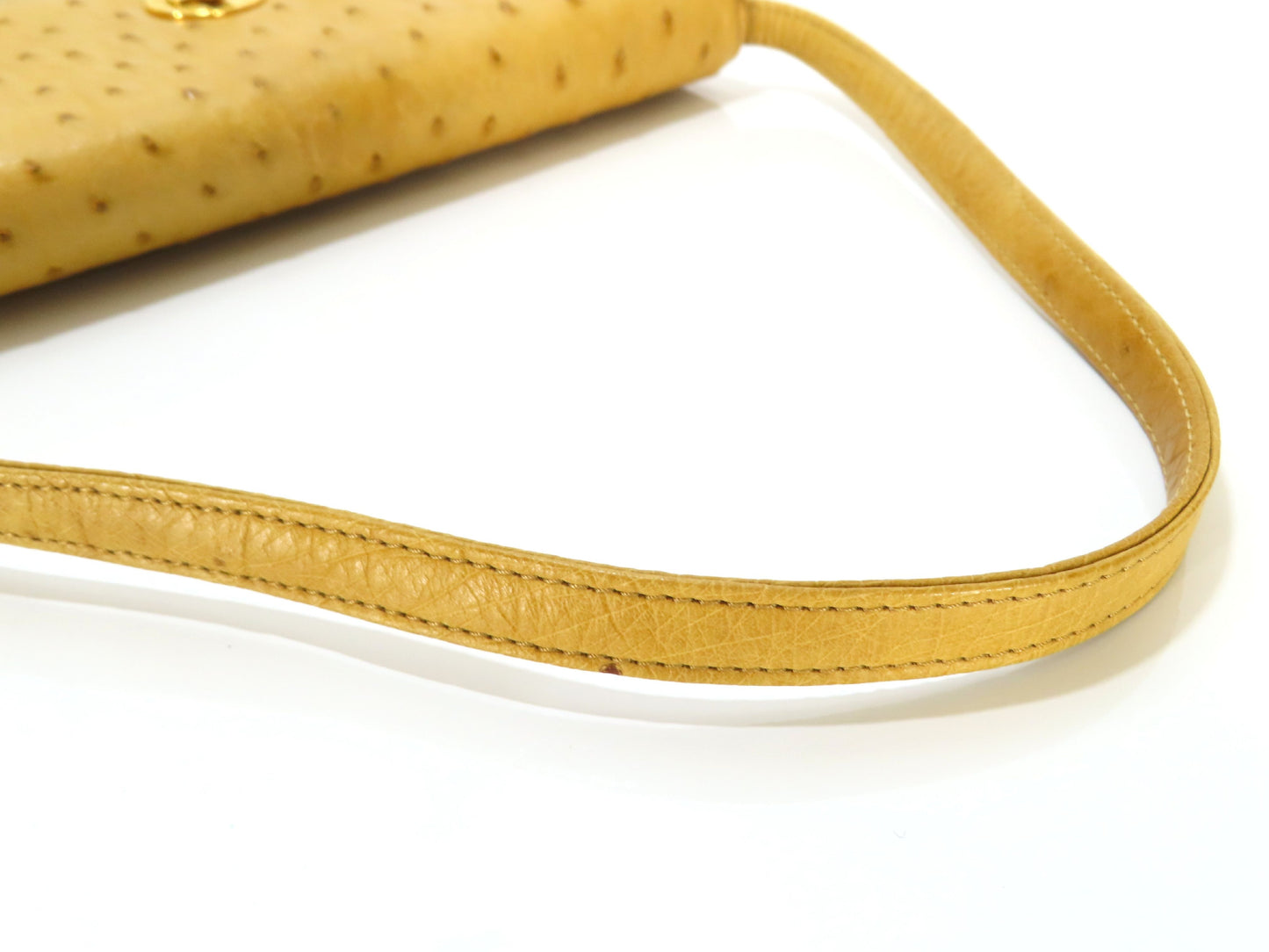 BVLGARI Bulgari Ostrich Shoulder Bag Shoulder Bag