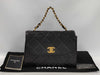 CHANEL Lambskin Matelasse Chain Handbag Shoulder Bag