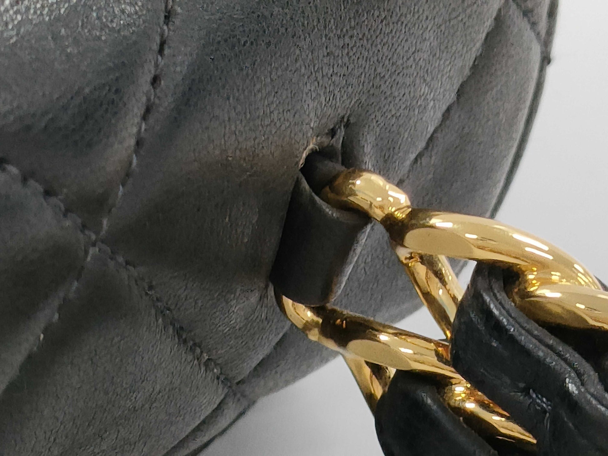 CHANEL Lambskin Matelasse Chain Handbag Shoulder Bag
