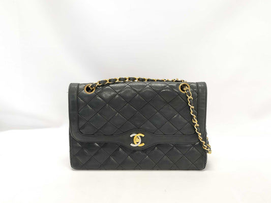 CHANEL Matelasse Lambskin Paris Limited Edition Chain Shoulder Bag