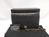 CHANEL Lambskin Matelasse Push Lock Chain Shoulder Bag