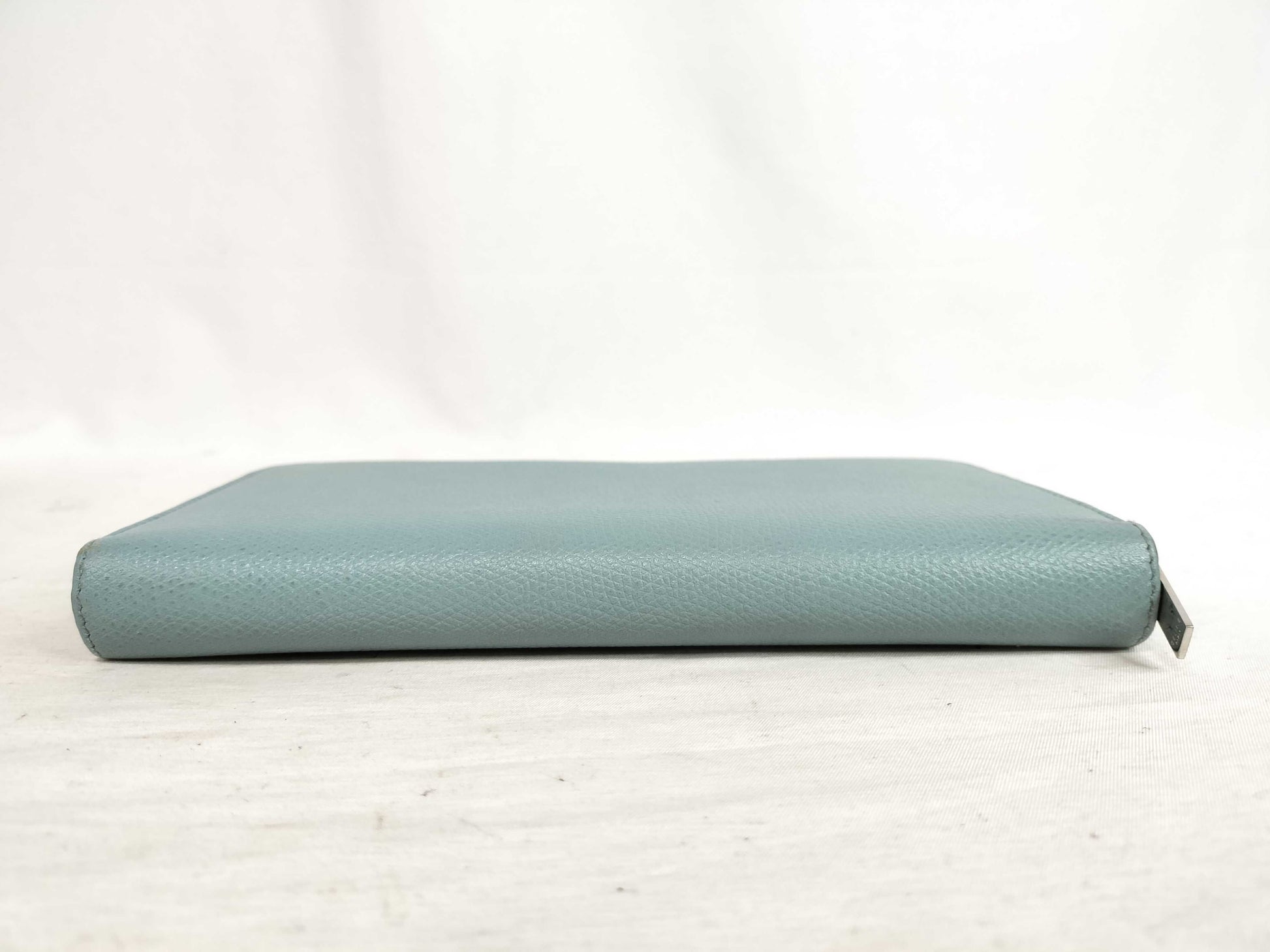 CELINE Leather Round Zip Long Wallet