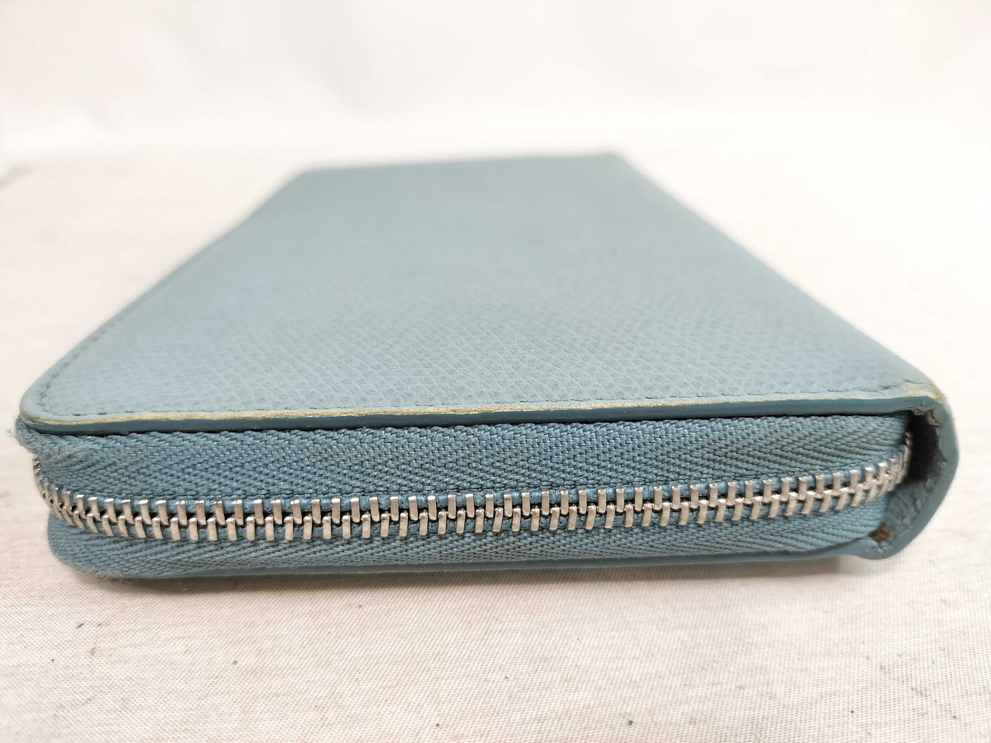 CELINE Leather Round Zip Long Wallet