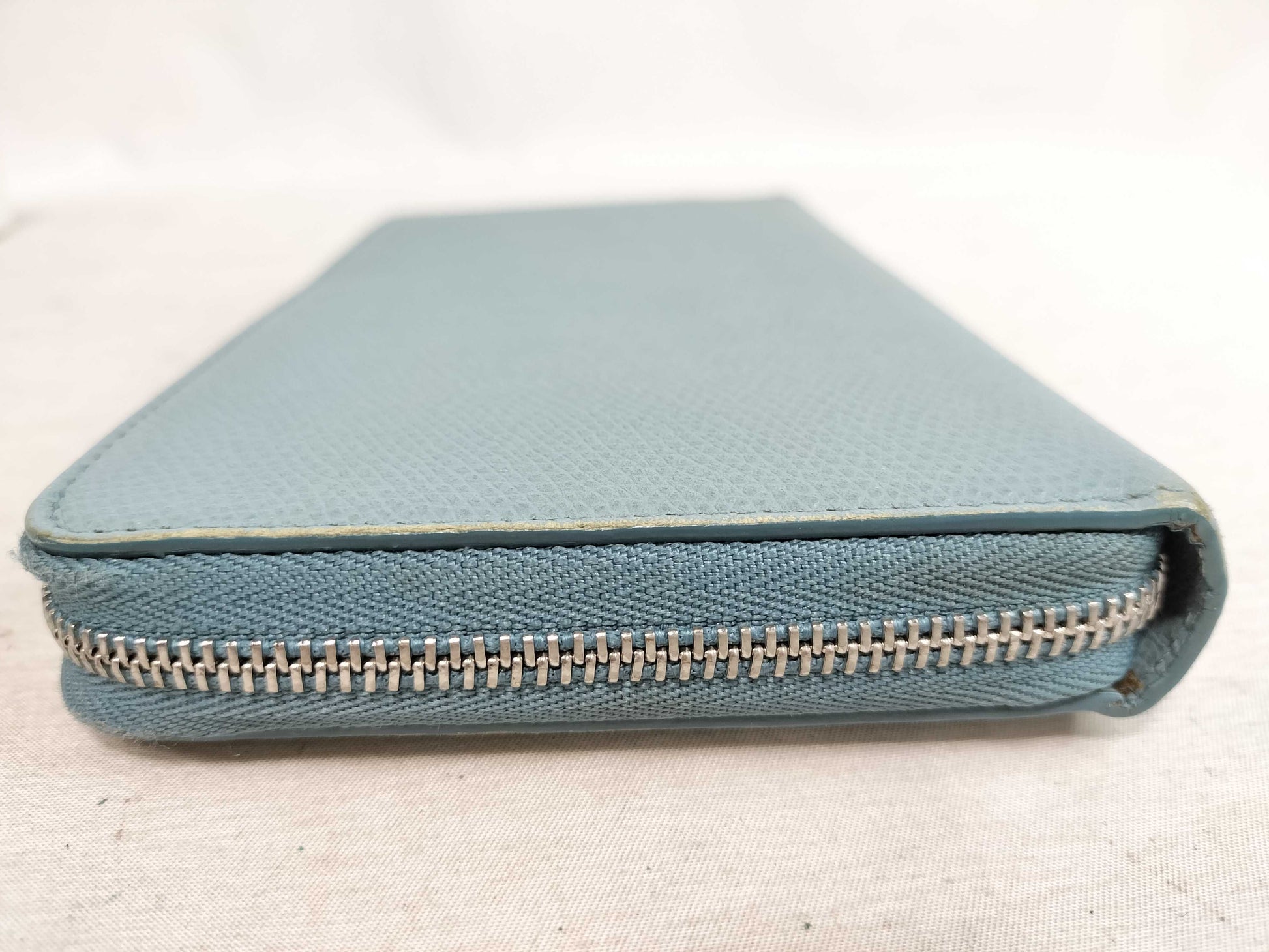 CELINE Leather Round Zip Long Wallet