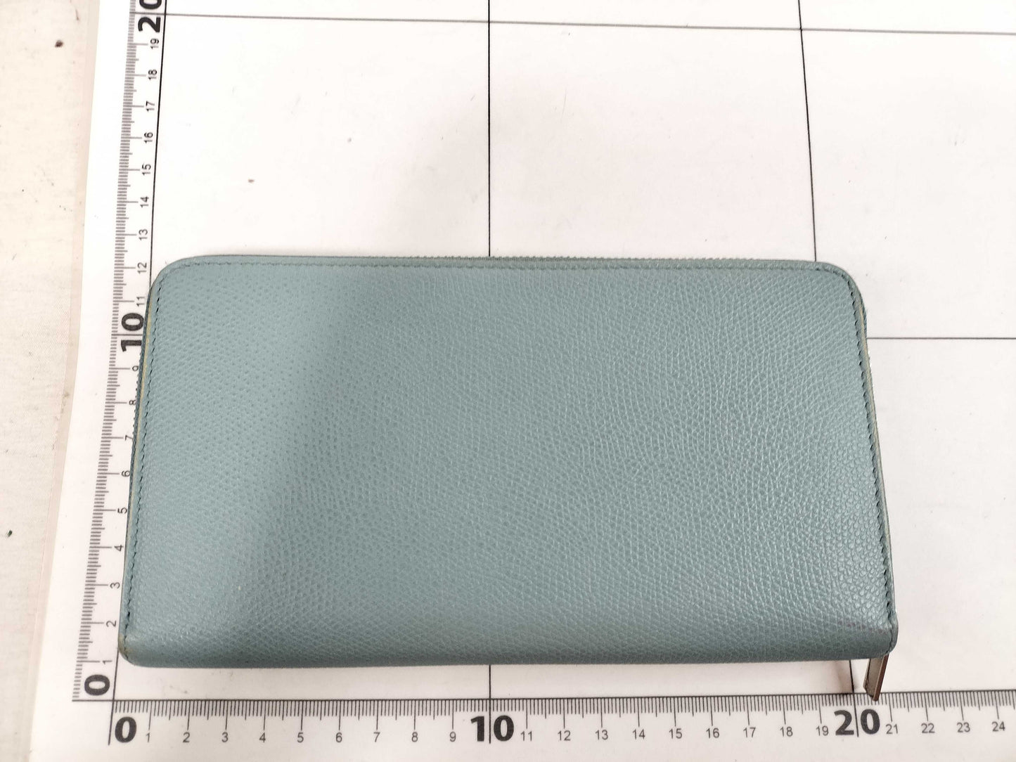 CELINE Leather Round Zip Long Wallet