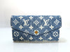LOUIS VUITTON Monogram Denim M81183 RFID Jacquard Portefeuille Sarah Wallet