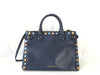 BURBERRY Leather Nova Check 2-Way Handbag