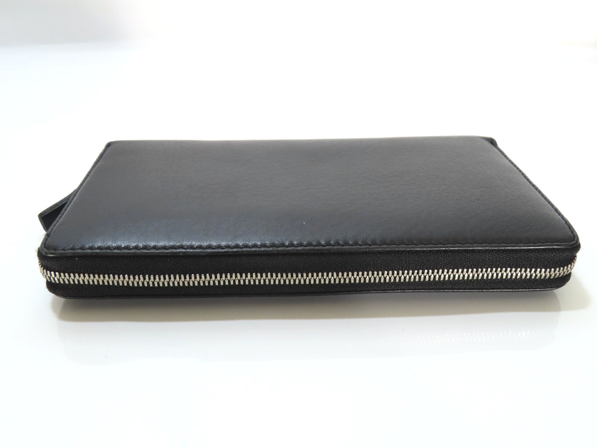 BALENCIAGA 551935 Logo Round Zipper Long Wallet