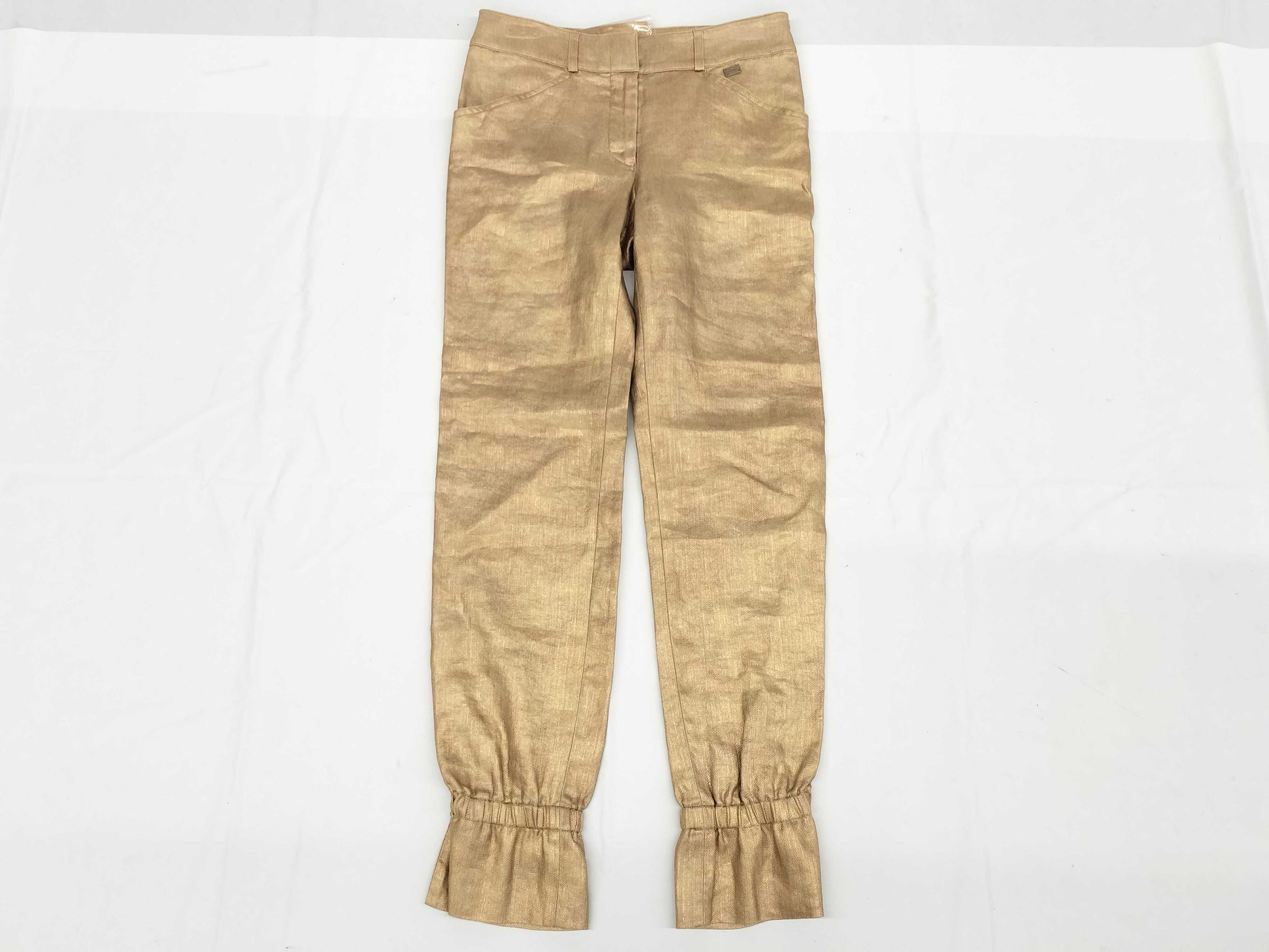 CHANEL Unused CHANEL Silk Engraved 38 Pants