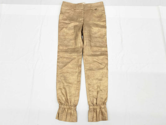 CHANEL Unused CHANEL Silk Engraved 38 Pants