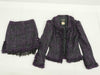 CHANEL 03A Chanel Purple Black Wool Set 38 Other Apparel