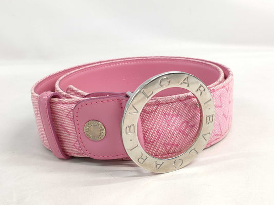 BVLGARI Logomania Pink Belt