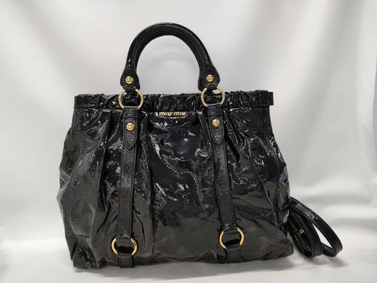 Miu Miu Miu Tote Bag Black Tote Bag