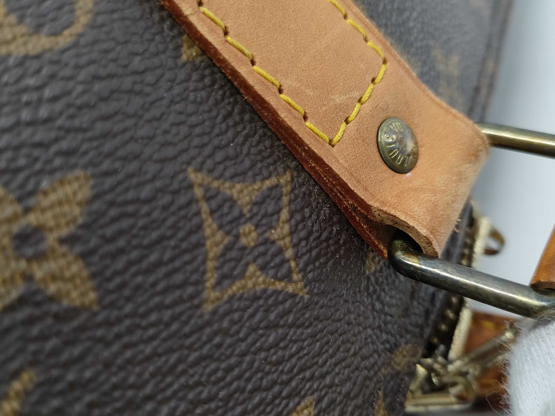 LOUIS VUITTON LOUISVUITTON Monogram Keepall 55 Boston Bag M41424 MI884 Handle Binder/Name Tag Boston Bag