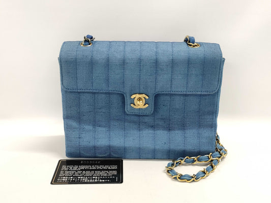 CHANEL Chain Shoulder Bag Blue No. 2 Shoulder Bag