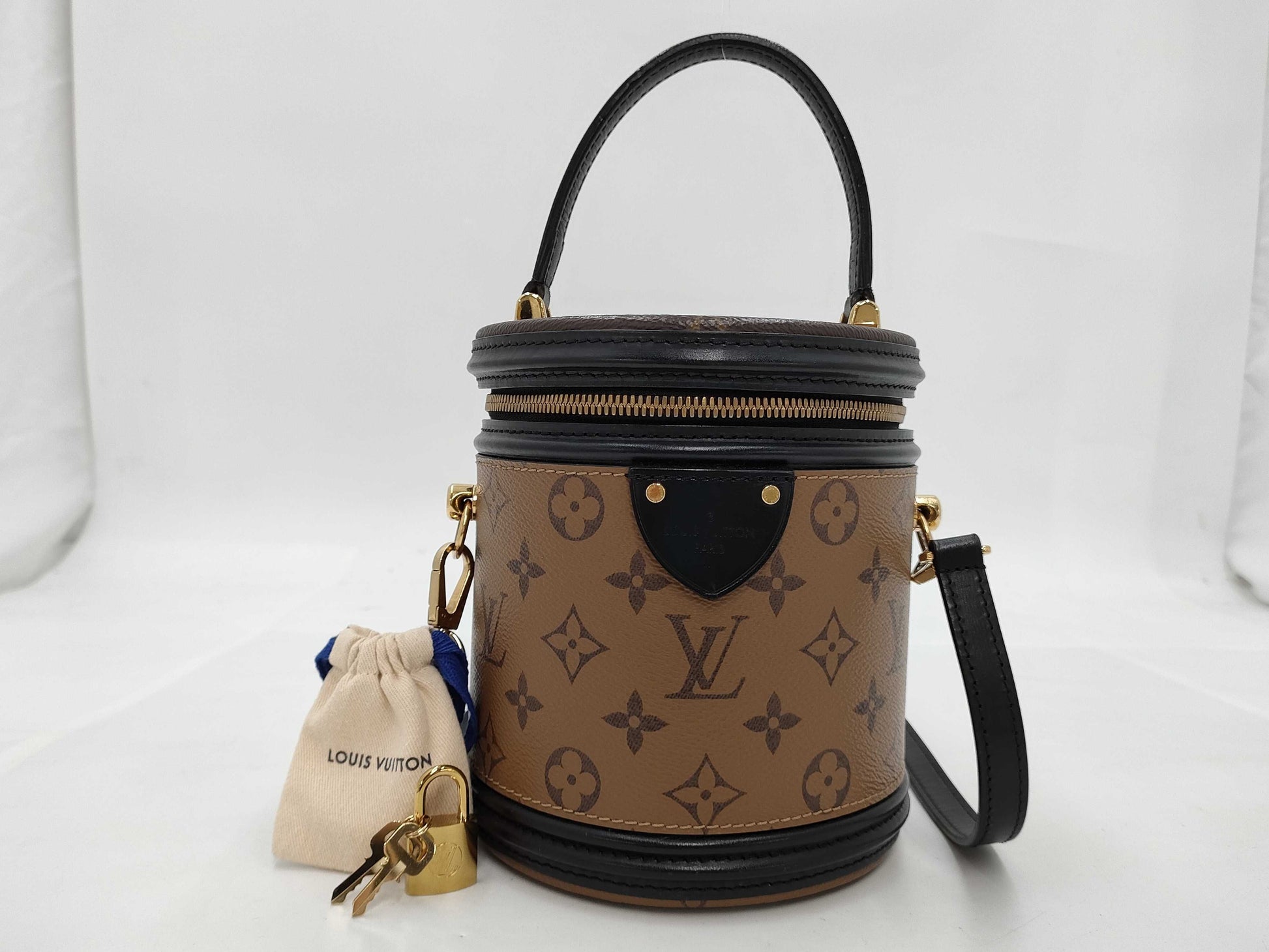 LOUIS VUITTON LOUISVUITTON Monogram Reverse Cannes Shoulder Bag M43986 RFID Shoulder Strap/Key/Cadena Handbag
