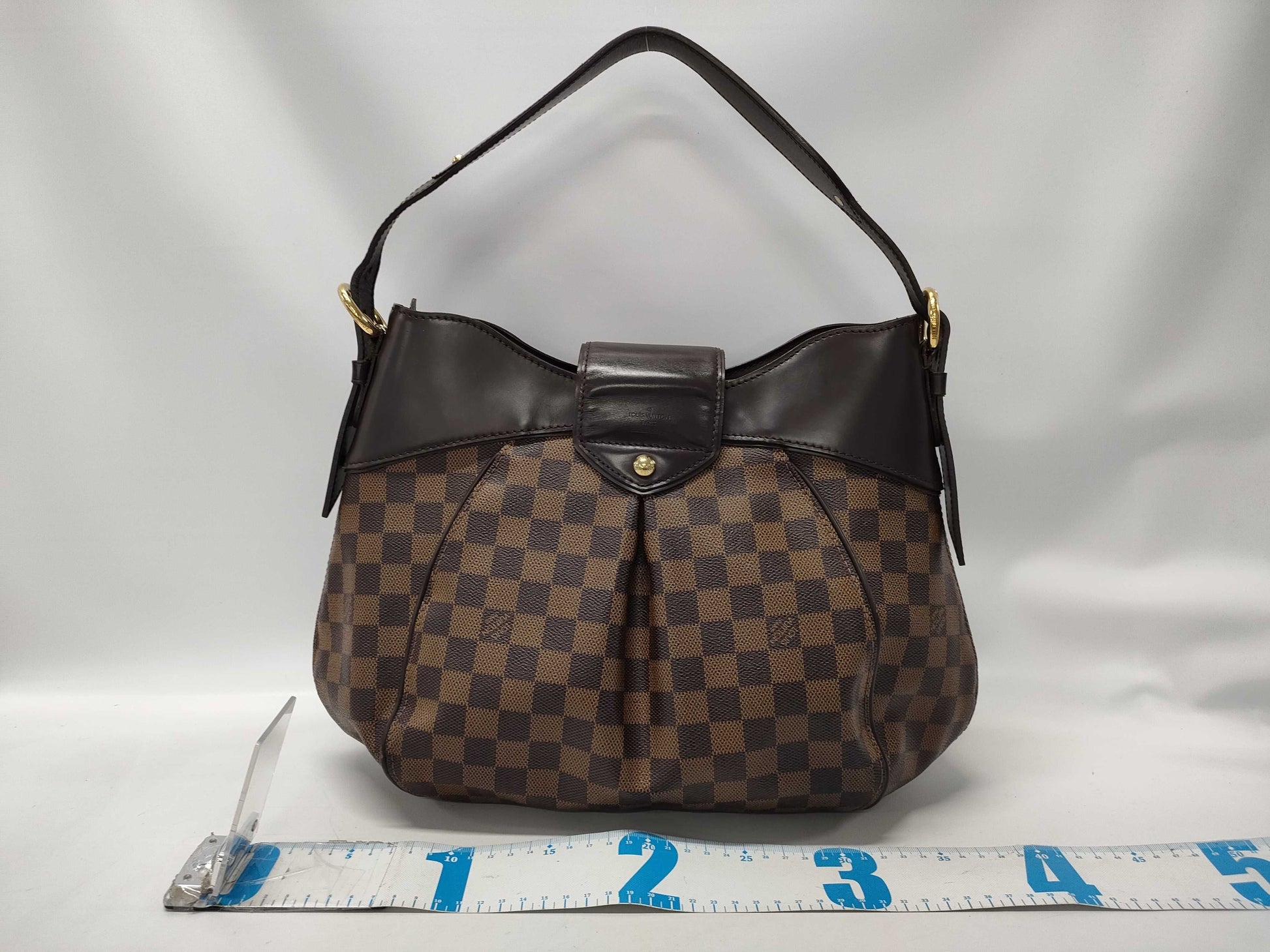 LOUIS VUITTON LOUISVUITTON N41541 VI2029 Damier Ebene Sistine MM Tote Bag