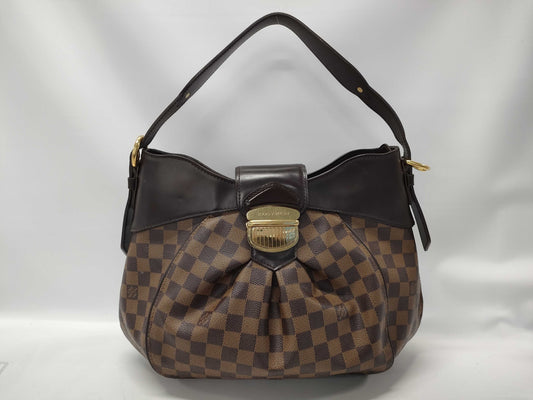 LOUIS VUITTON LOUISVUITTON N41541 VI2029 Damier Ebene Sistine MM Tote Bag