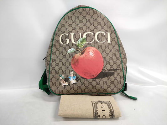 GUCCI Peter Rabbit Collaboration GG Supreme Backpack 433578 Dust Bag Backpack
