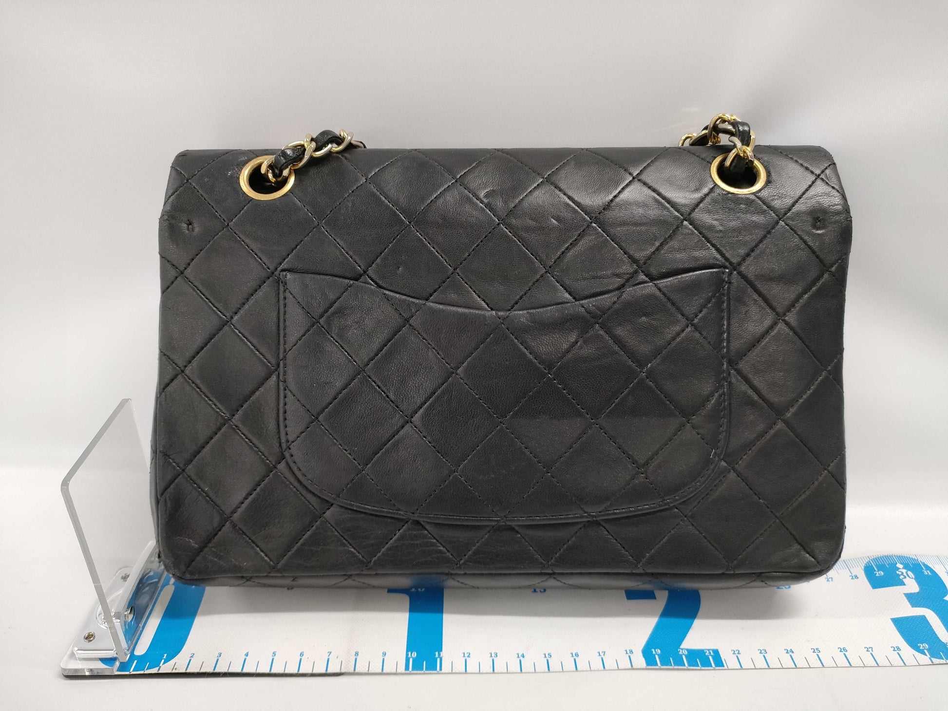 CHANEL Matelasse Double Flap Shoulder Bag with Sticker and Card
