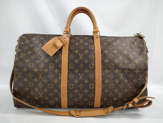 LOUIS VUITTON Keepall 55 Bandouliere Boston Bag