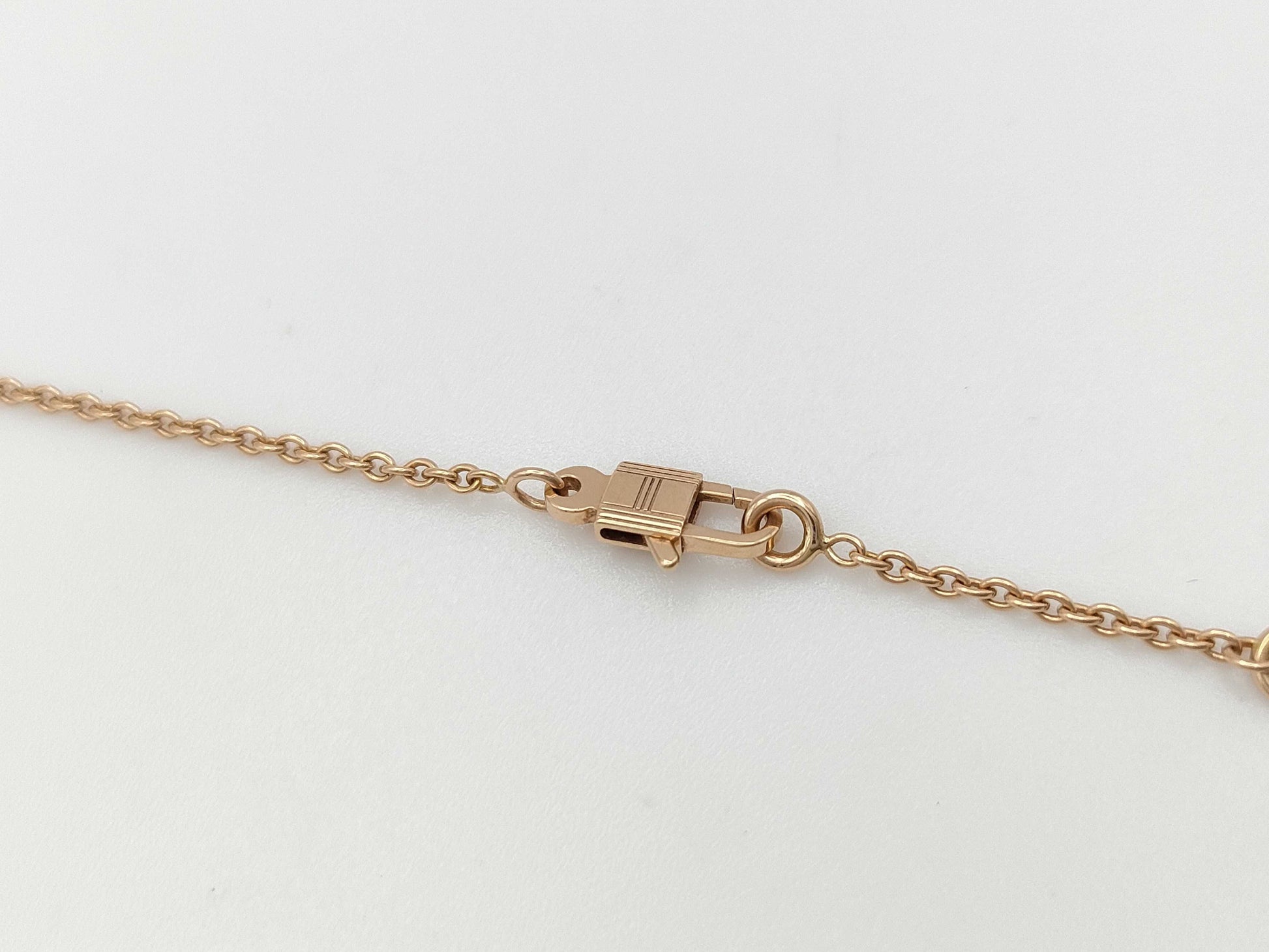 HERMES Kelly Cadena Diamond PG Au750 9.7g Necklace