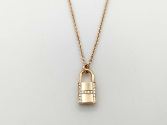 HERMES Kelly Cadena Diamond PG Au750 9.7g Necklace