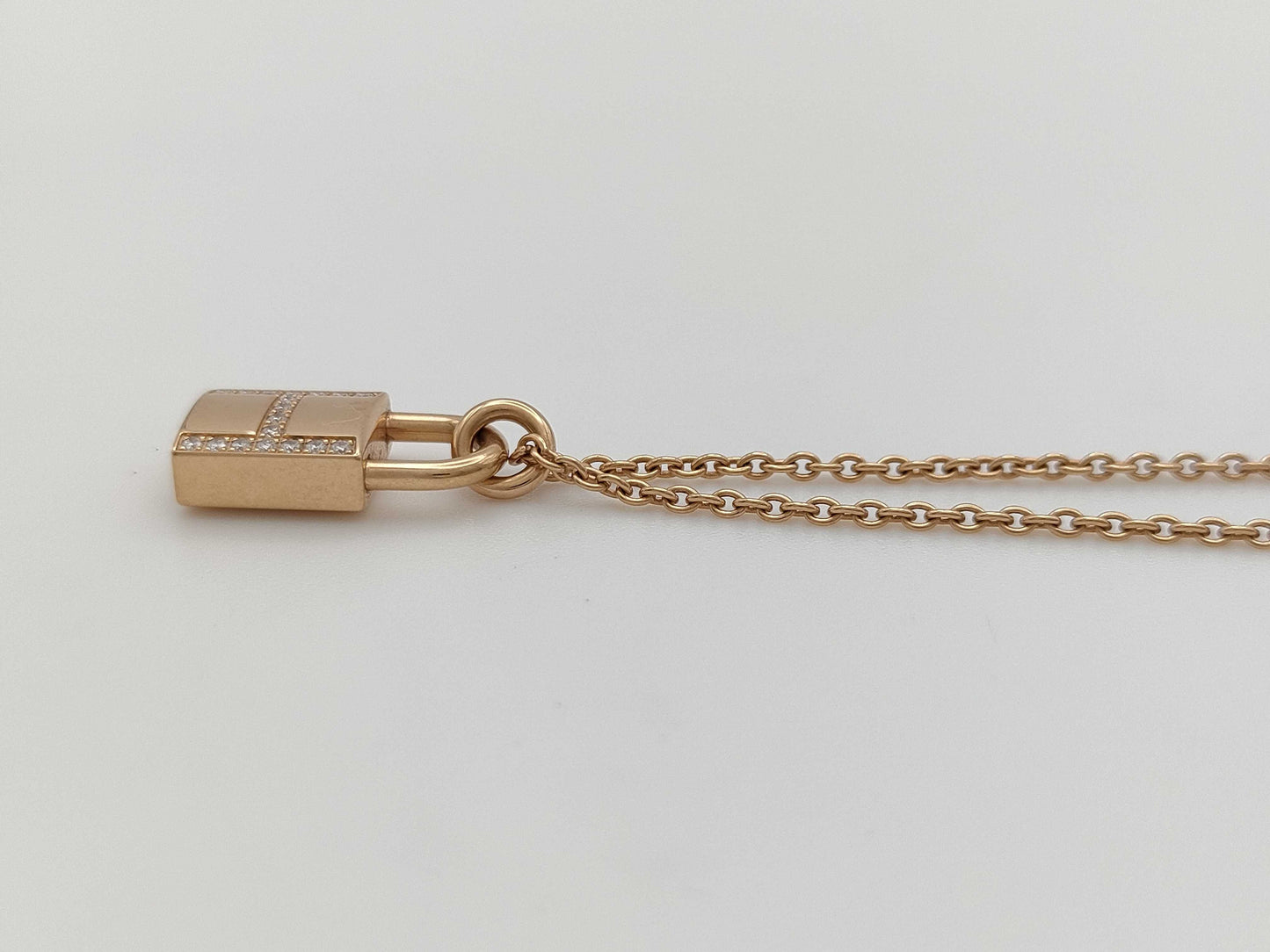 HERMES Kelly Cadena Diamond PG Au750 9.7g Necklace