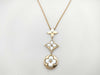 LOUIS VUITTON Blossom Nacre Shell Diamond PG Au750 12.3g Necklace