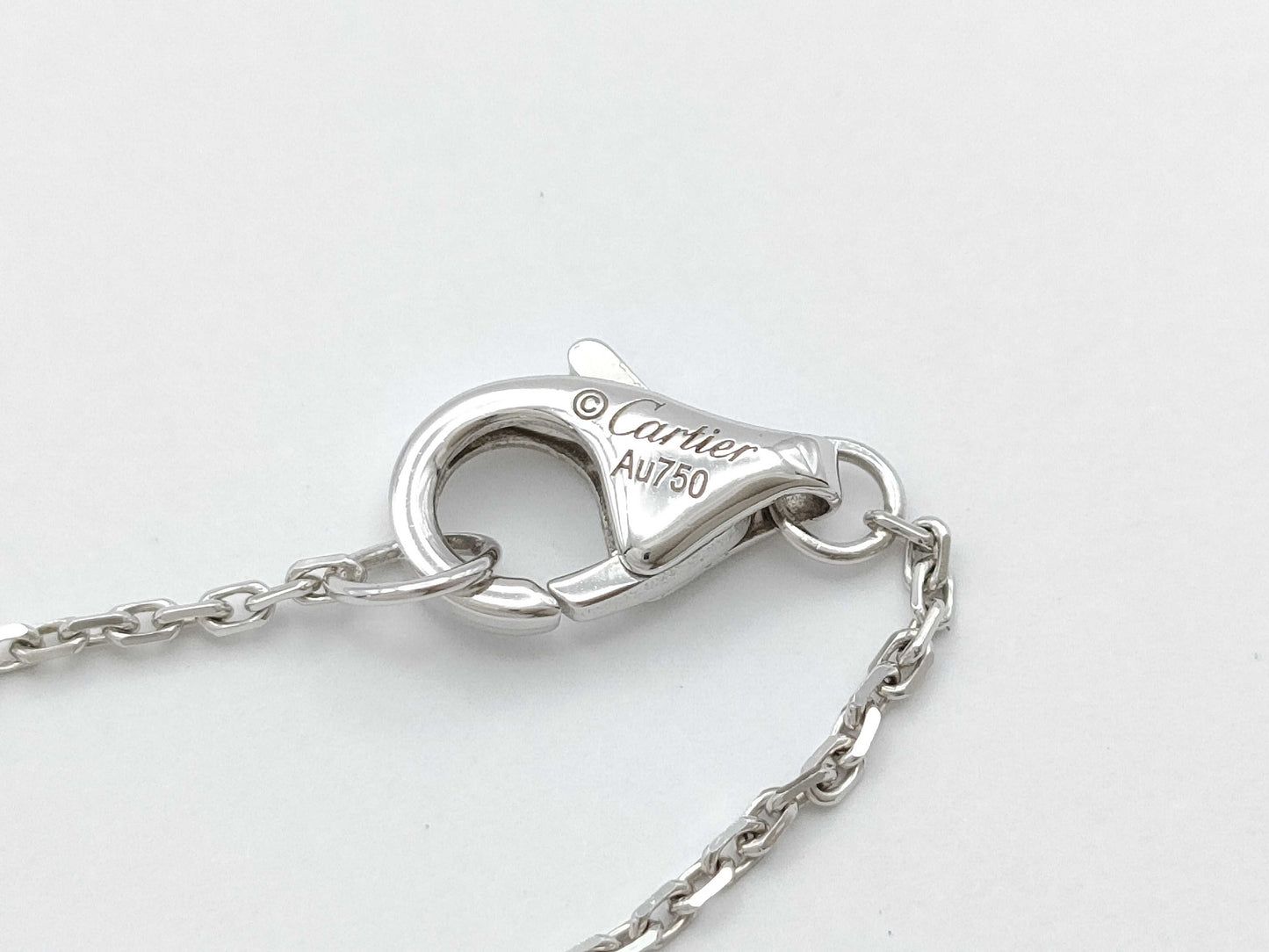 Cartier Amulet Diamond WG Au750 4.8g Necklace