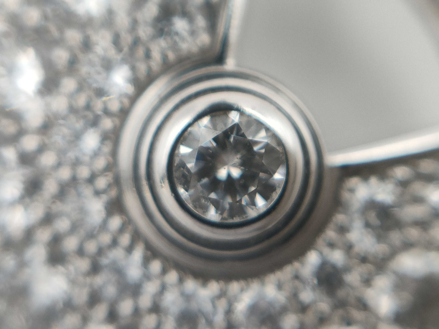 Cartier Amulet Diamond WG Au750 4.8g Necklace