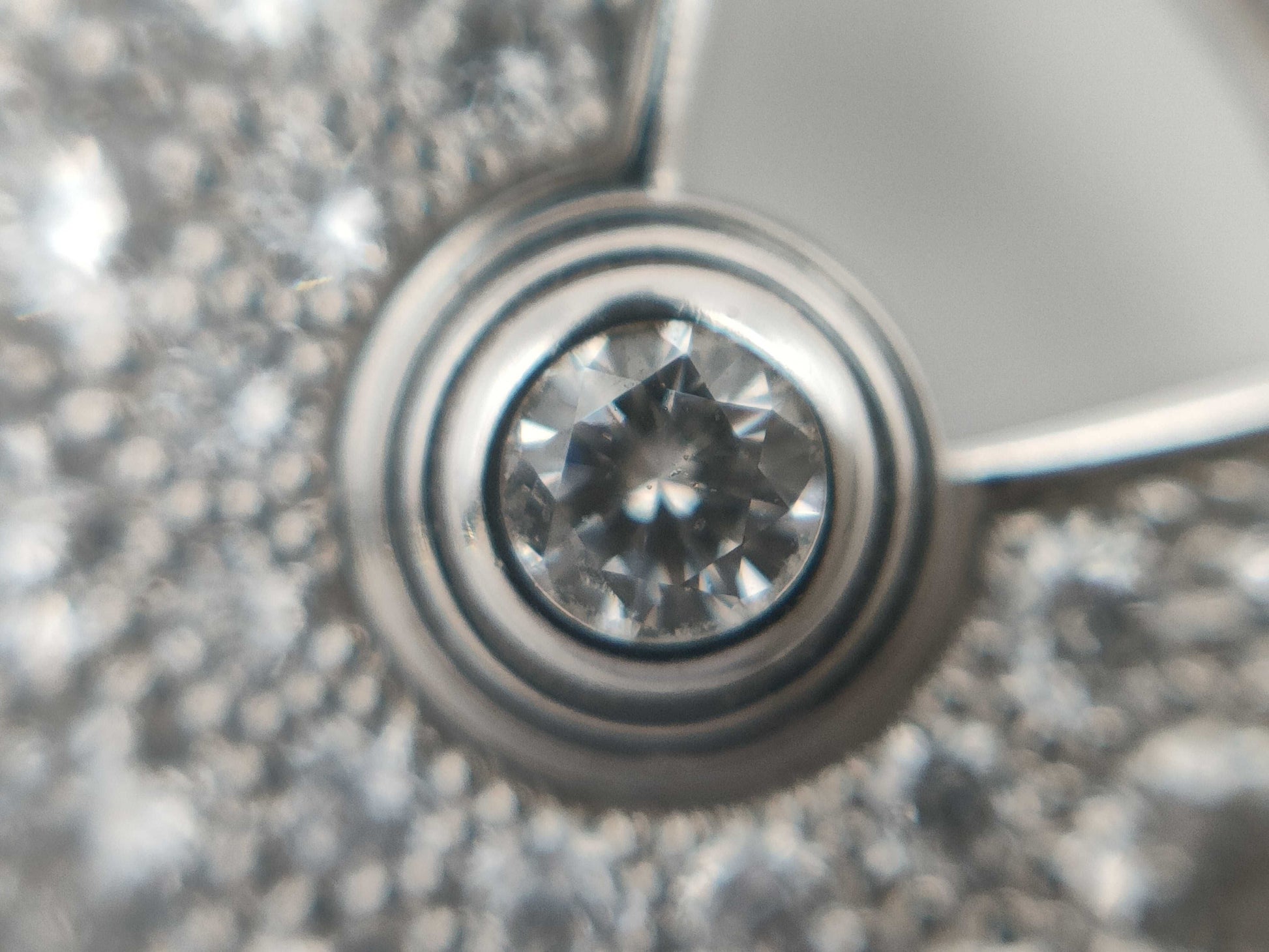 Cartier Amulet Diamond WG Au750 4.8g Necklace