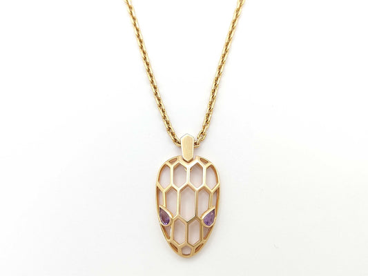 BVLGARI Serpenti Colored Stone YG Au750 11.0g Necklace