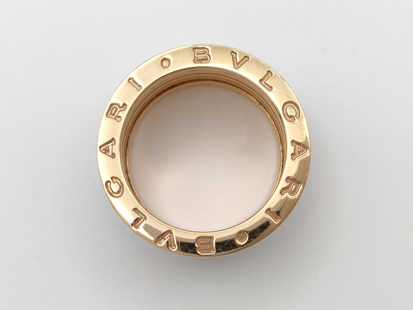 BVLGARI Bezero One Lock #52 Black Sera PG Au750 13.0g Ring