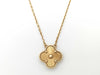 Van Cleef&Arpels Vintage Alhambra Guilloche YG Au750 6.5g Necklace