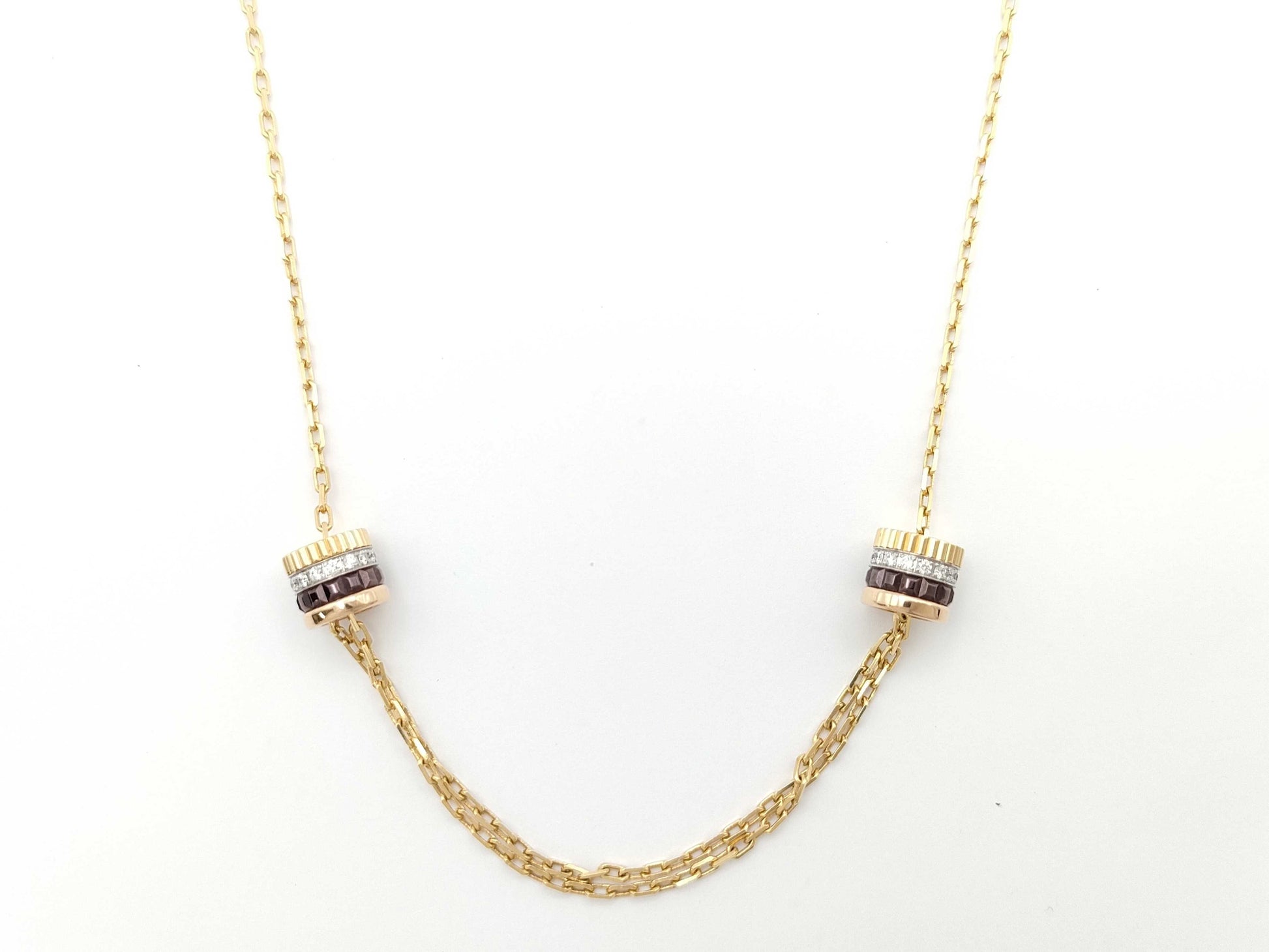 BOUCHERON Cattle Diamond Au750 10.2g Necklace