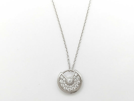 Cartier Amulet Diamond WG Au750 4.7g Necklace