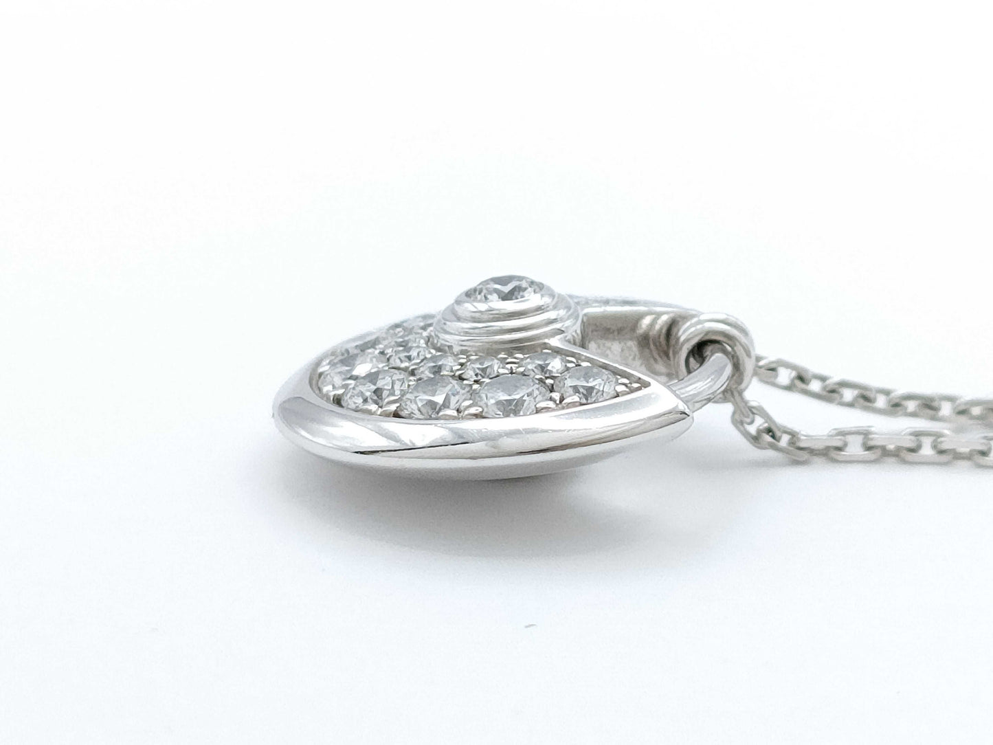 Cartier Amulet Diamond WG Au750 4.7g Necklace