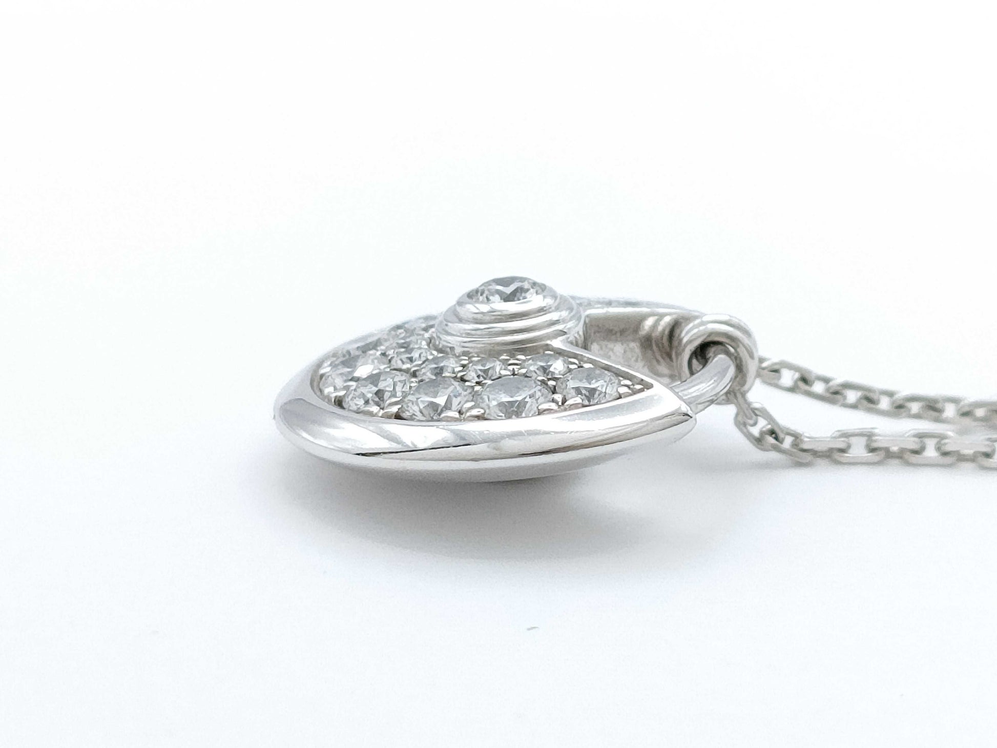 Cartier Amulet Diamond WG Au750 4.7g Necklace