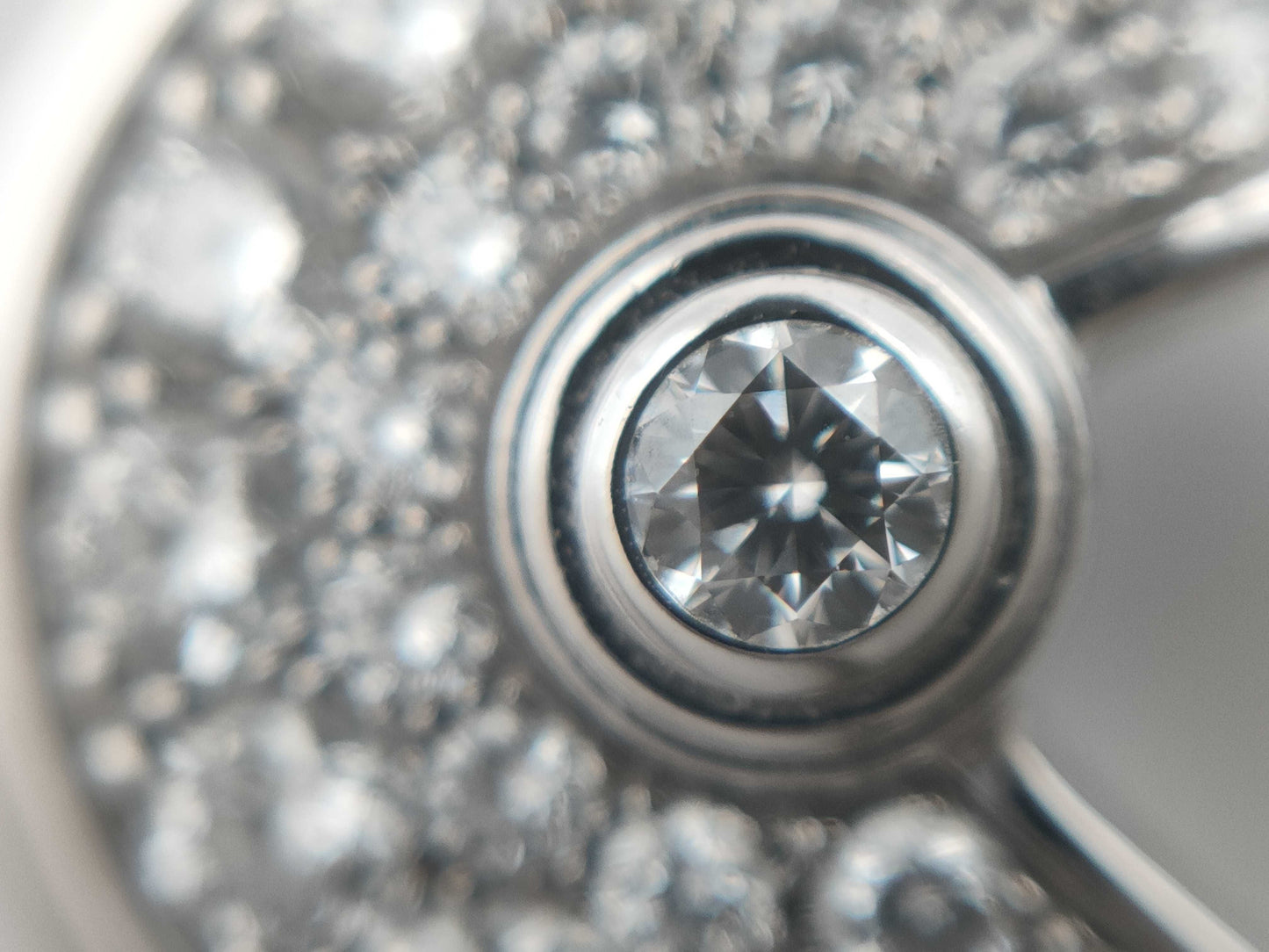 Cartier Amulet Diamond WG Au750 4.7g Necklace