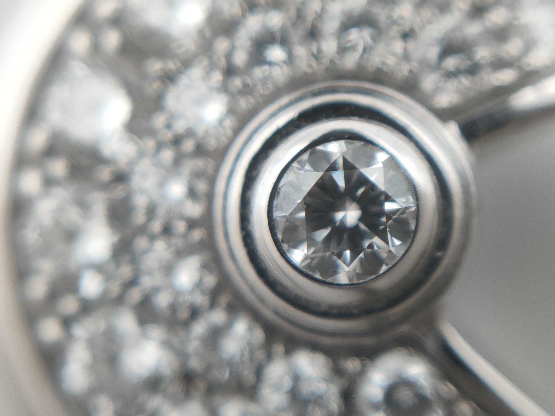 Cartier Amulet Diamond WG Au750 4.7g Necklace