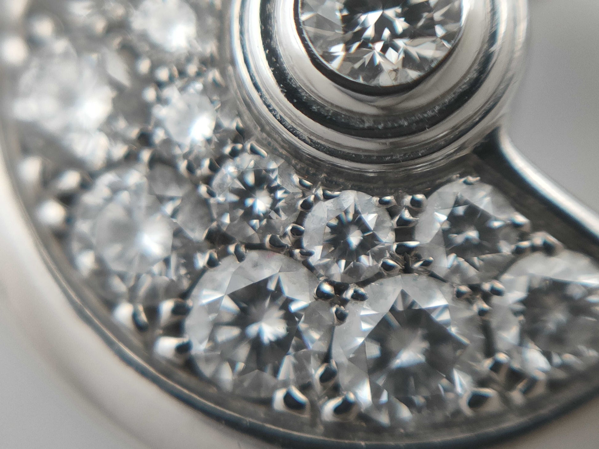 Cartier Amulet Diamond WG Au750 4.7g Necklace