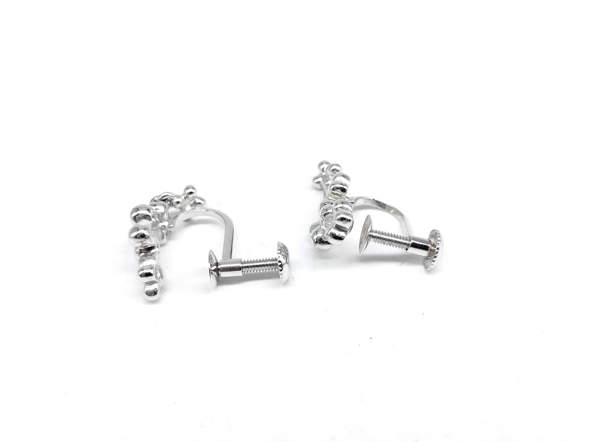 TASAKI Flower Motif Pt900 4.4g Earrings