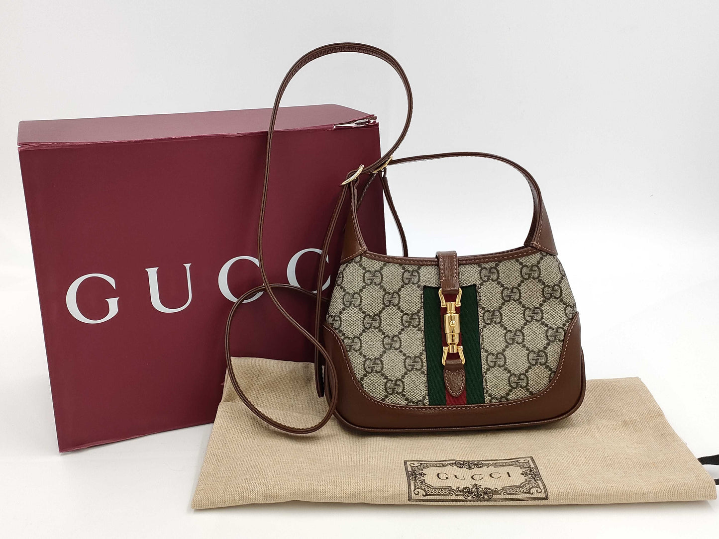 GUCCI Jackie GG Supreme Mini Shoulder Bag