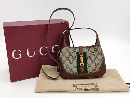 GUCCI Jackie GG Supreme Mini Shoulder Bag